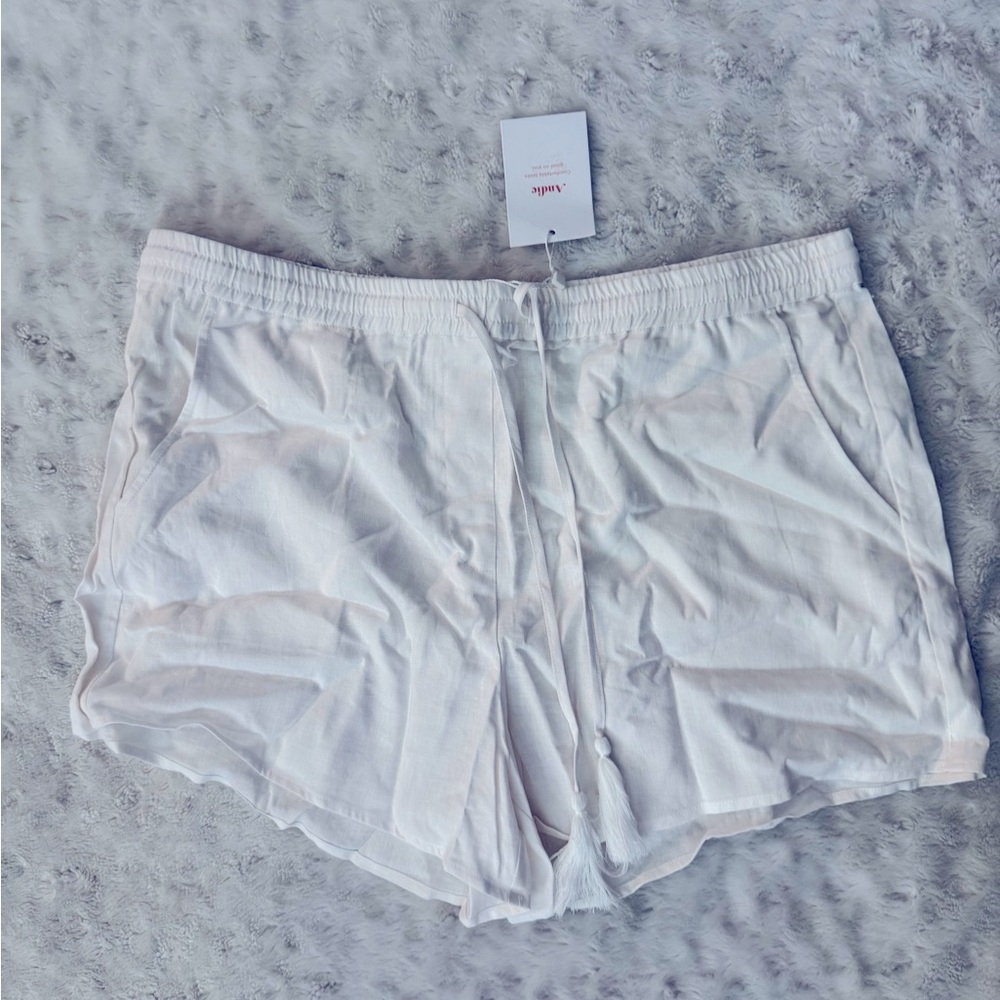 NWT- ANDIE Swim The Linen Short in White